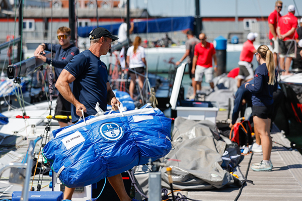 Dockside preparations ahead of tomorrow's North Sails Cowes Week