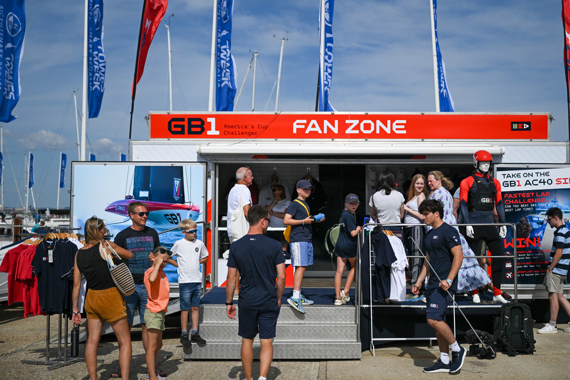 GB1's Fanzone at Cowes Yacht Haven
